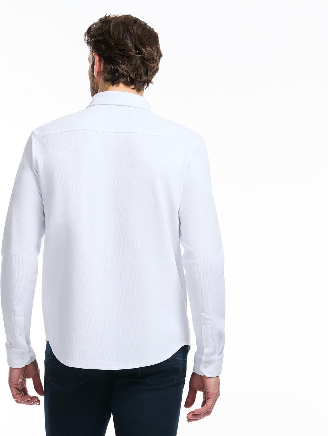 SAKS Fifth Avenue Men's Long Sleeve Textured Pique Button Down