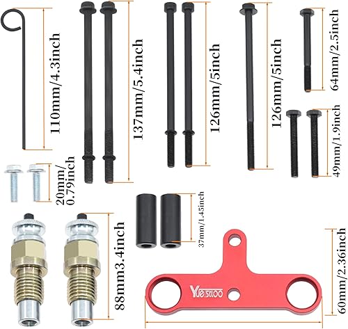 Miniatura 7 de Kit de herramientas de sincronización de alineación del árbol de levas, compatible con motor BMW N20 N26, con herramienta de soporte de volante