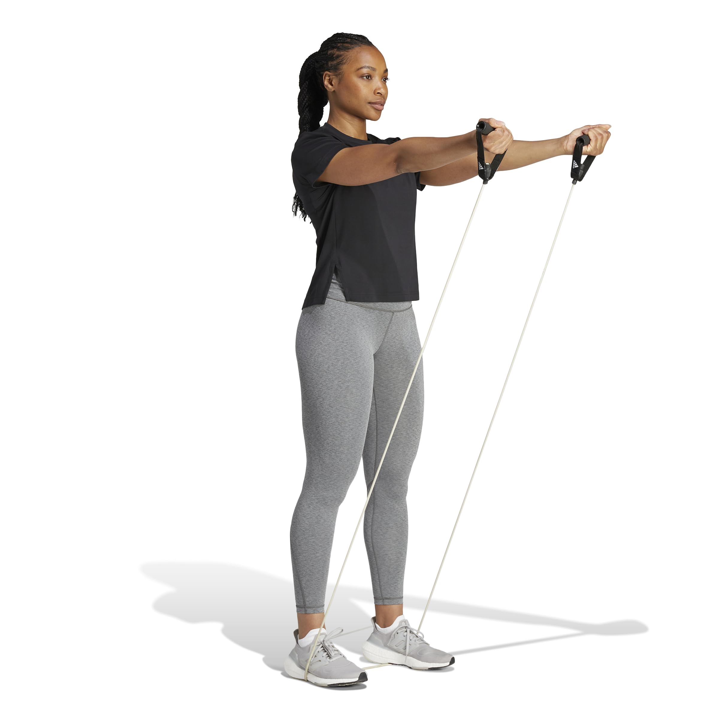 adidas Femme Versatile Tee, Black/White, XS