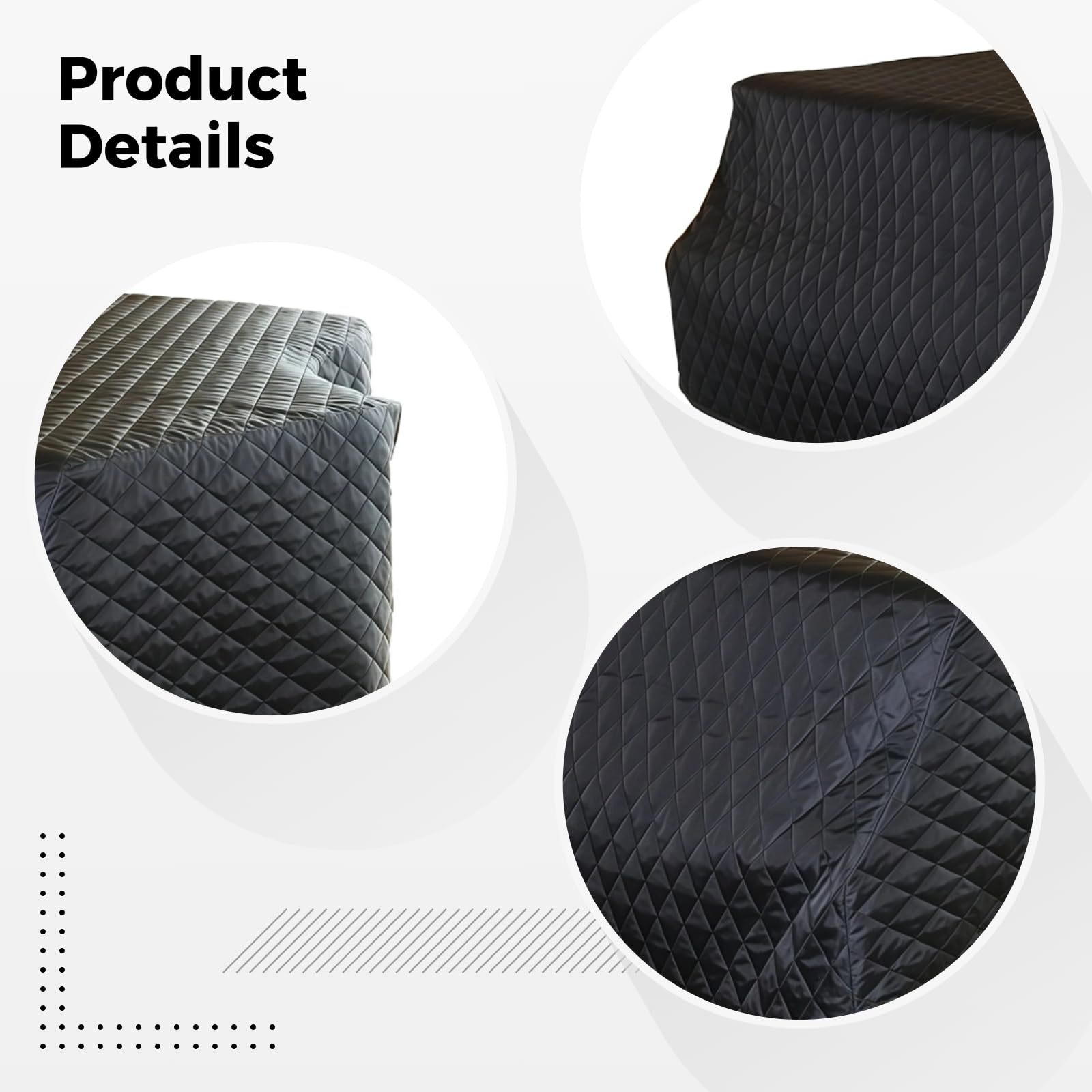 Copertura per pianoforte a coda, protezione impermeabile 160 cm/63, ideale per piccoli pianoforti a coda a casa, scuole e luoghi di spettacolo