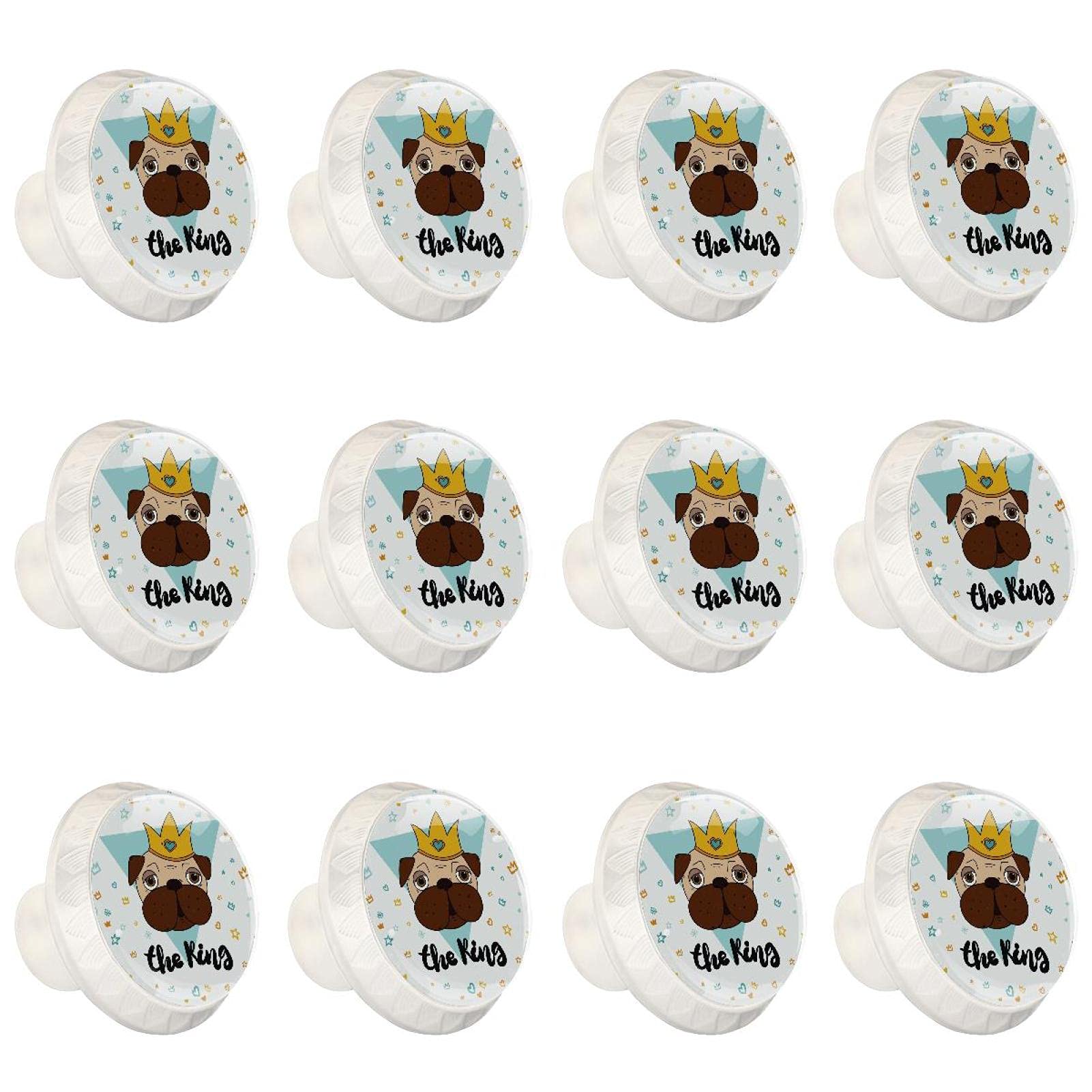 Boutons d'armoires de cuisine poignées tiroirs commode motif chien