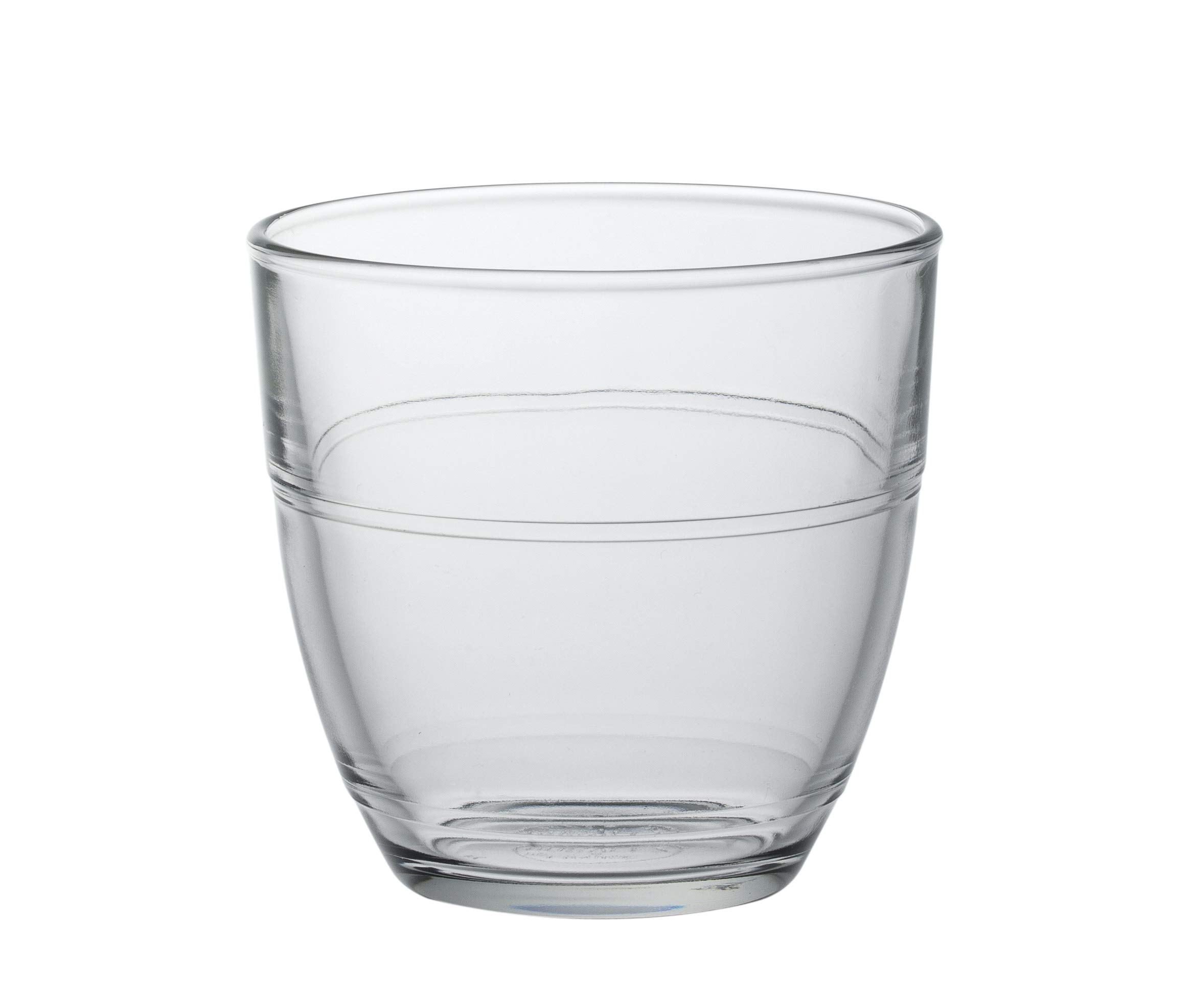 Duralex 1017AB06C0111 Gigogne Trinkglas, Wasserglas, Saftglas, 220ml, Glas, transparent, 6 Stück