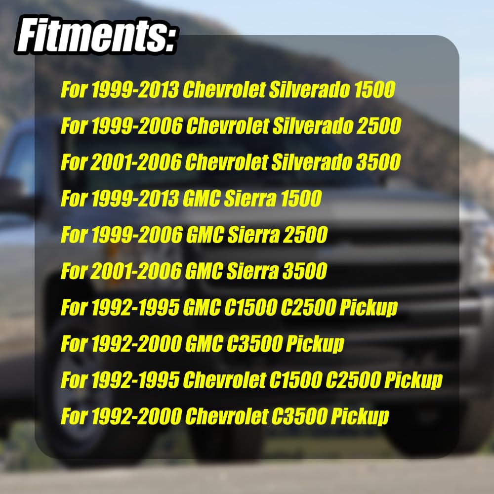 Drive Shaft Center Support Bearing Replacement for 1999-2013 Chevrolet Silverado 1500 1999-2006 Silverado 2500 12471505, 26165406,31024698