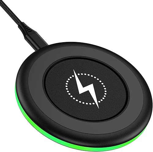 Cargador inalámbrico de 15 W, almohadilla de carga rápida para Pixel 9a99 Pro XLFold8a87 Pro, cargador inalámbrico Android Estación de carga Samsung