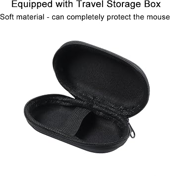 Wireless Mouse, 2.4GHz Ergonomic Mouse Small Handheld Finger Mouse 1200DPI Rechargeable Computer Mouse with Mouse Box,Portable Mini Mouse for Laptop Computer
