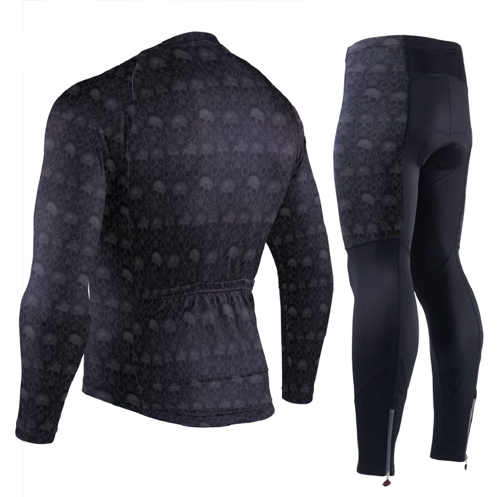 Radtrikot für Herren mit Taschen, winddicht, 3D-gepolstert