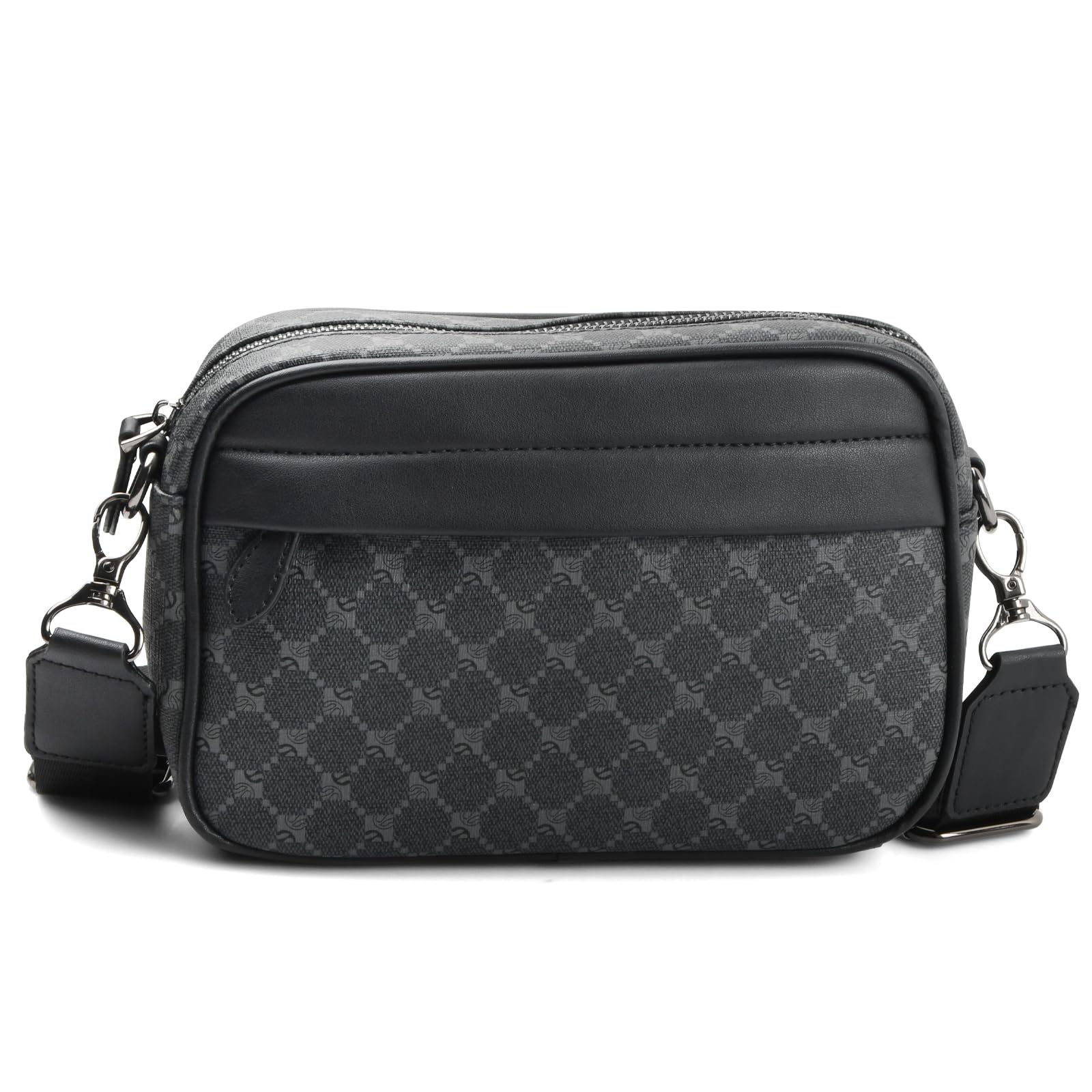 NATUCE Bolso Bandolera Hombre Pequeña,Bolso Hombre Bandolera Ajustable,Bolsa de Mensajero Bandolera Vintage Impermeable,Bolso Bandolera de Viaje,para Viaje Casual Oficina Uso Diario