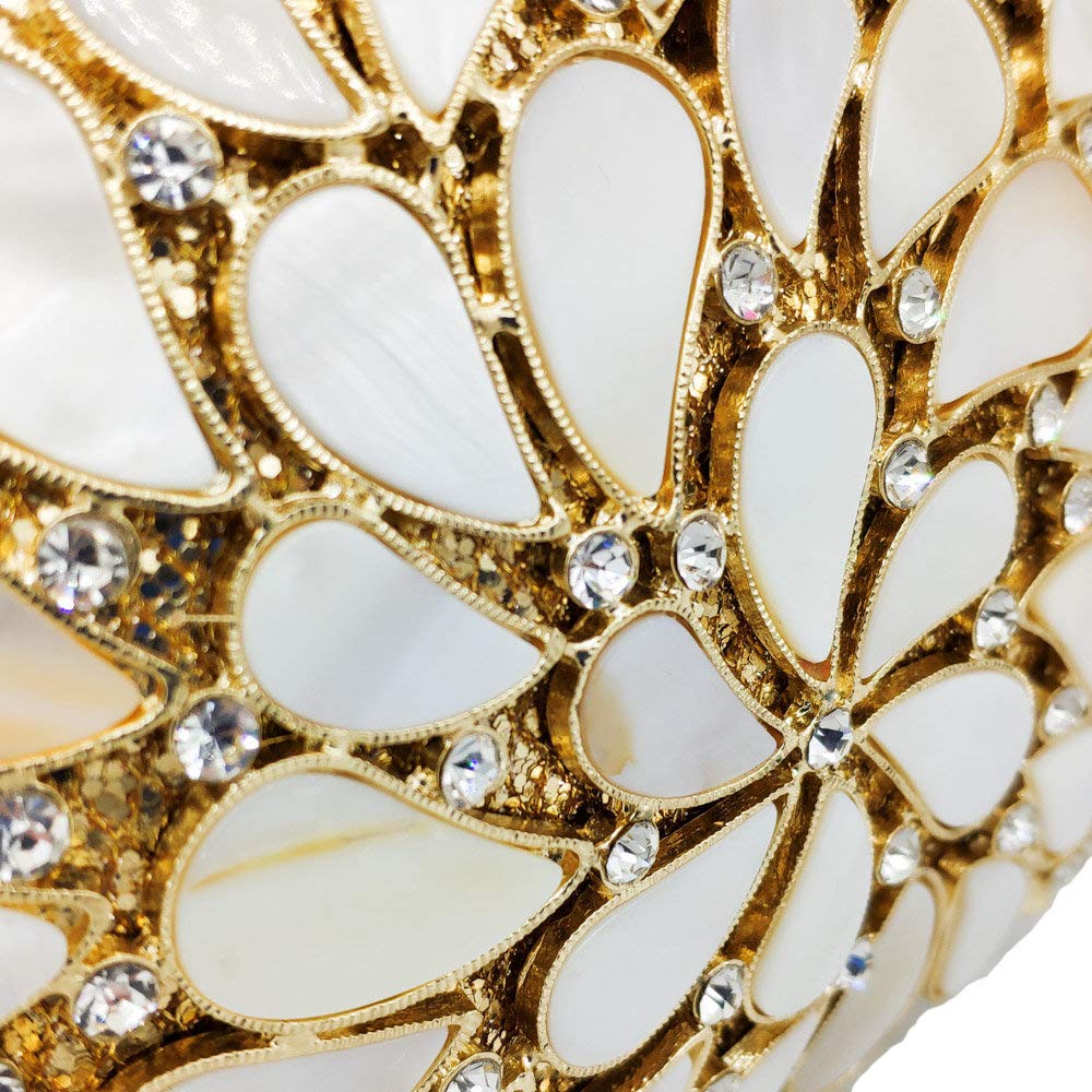 momo mo Portafoglio Donna Pochette Sera Borsetta Partito Cerimonia Borsa Sposa Spalla Frizioni Eleganti (Marrone)