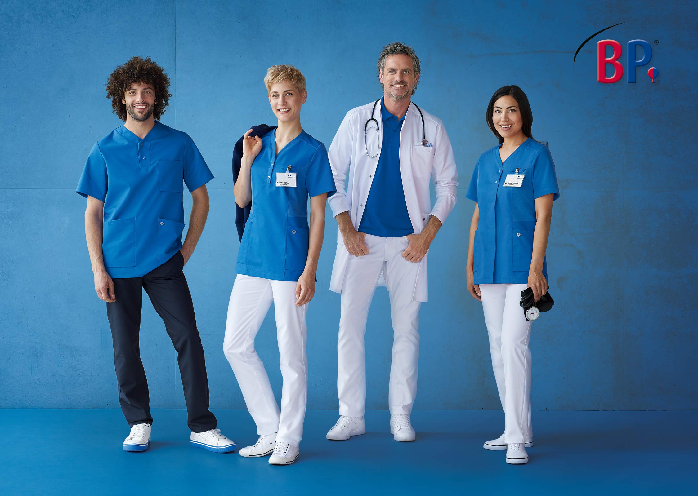 BP 1751 130 0021 48l doktersjas voor mannen, lange mouwen, arm