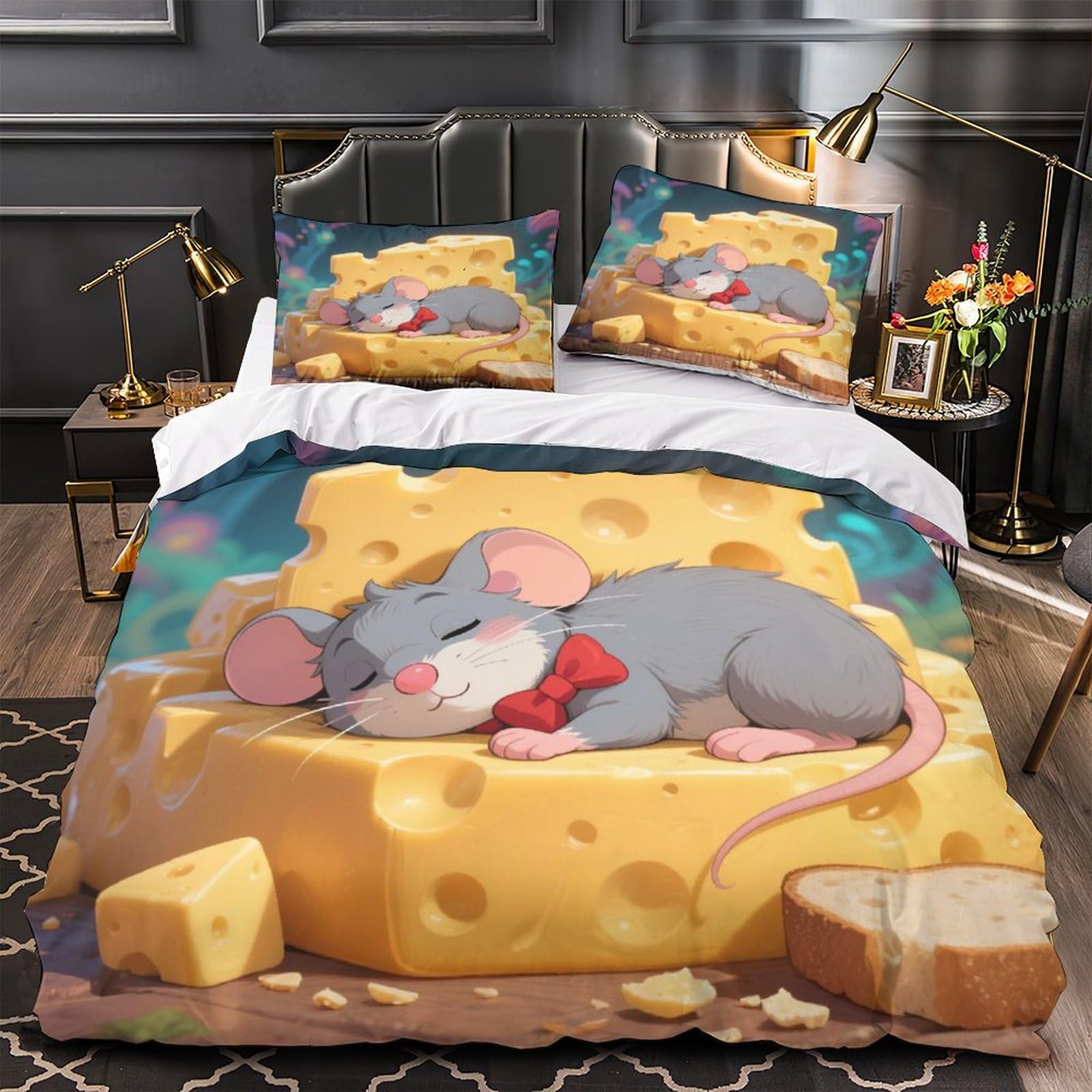 Housses de couettes 3 pièces cute animals le cadeau parfait de pendaison