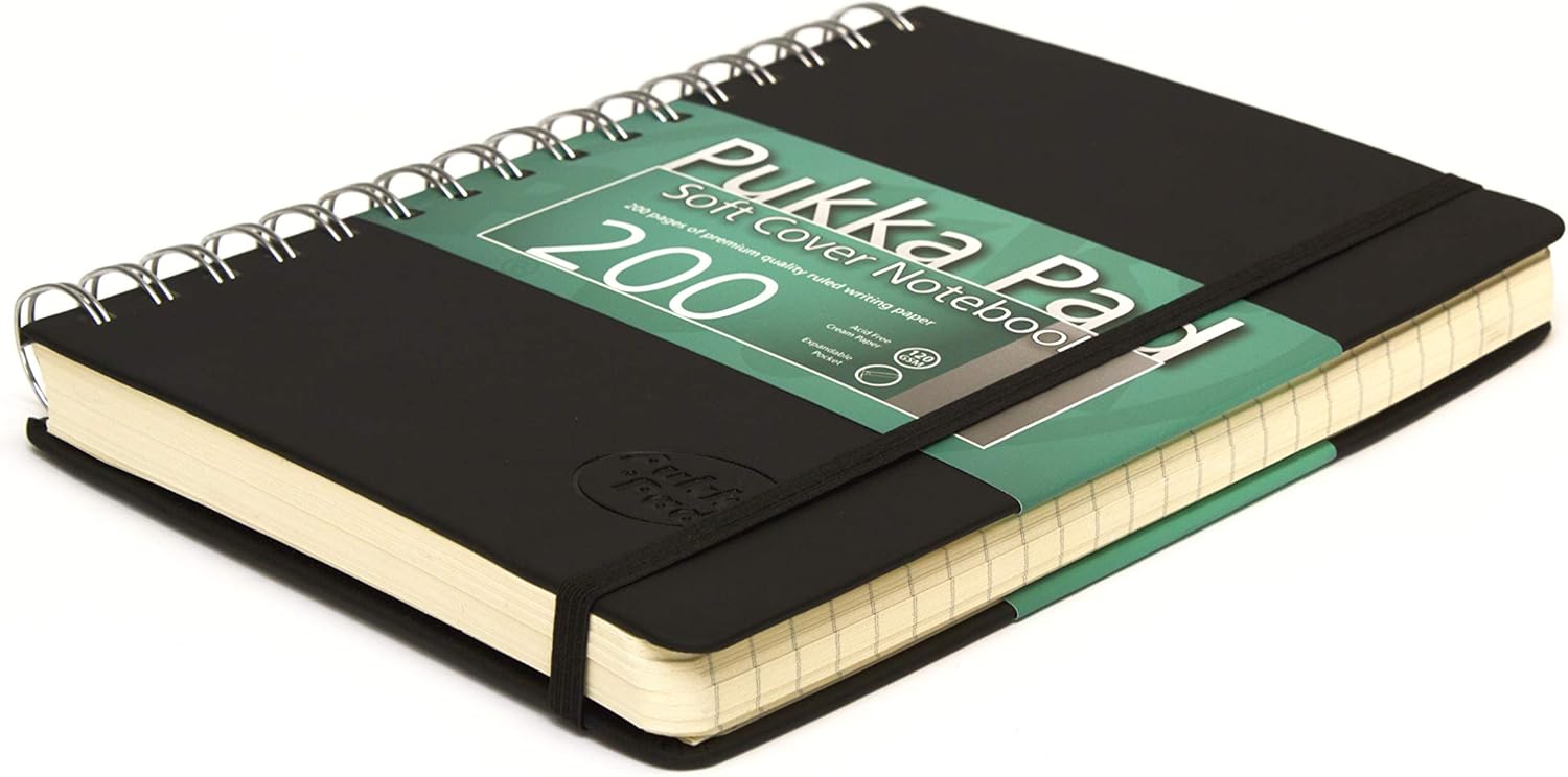 Pukka Pads soft touch cover notebook journal WIRO spiral bound A5 size x 1 single book