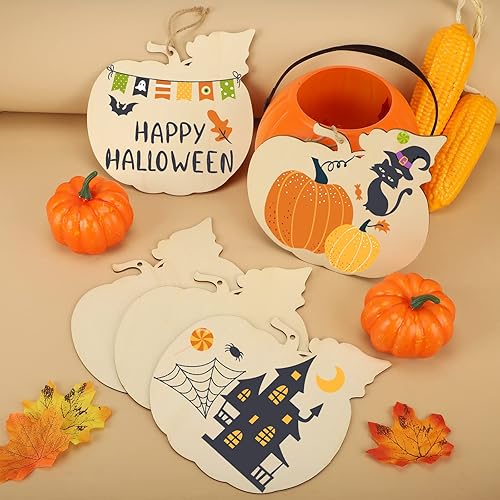 Miniatura 355 de Trébol de madera de gran tamaño de 7 pulgadas, adornos para el día de San Patricio para pintar, tréboles de madera en blanco en blanco, sin