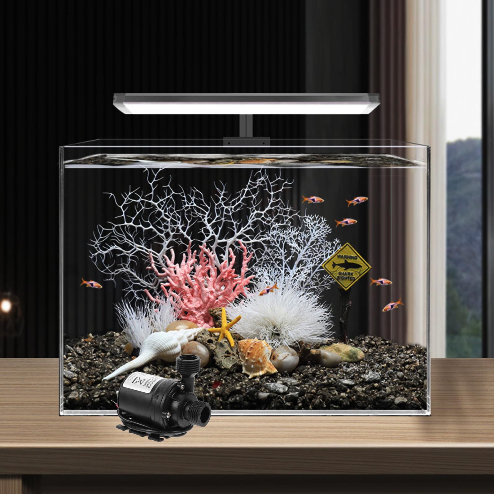Happyyami Mini Bomba de Agua Sumergible sin Escobillas 12 V Dc, 2 Piezas, Flujo 800 L/h, Adecuada para Circulación en Acuarios y Fuentes de Jardín