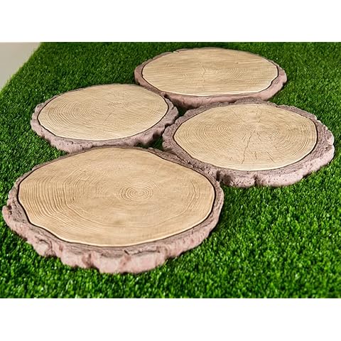 Betonex 4 Stück Holzplatten, Pflasterplatten, Betonformen, Gips Cover