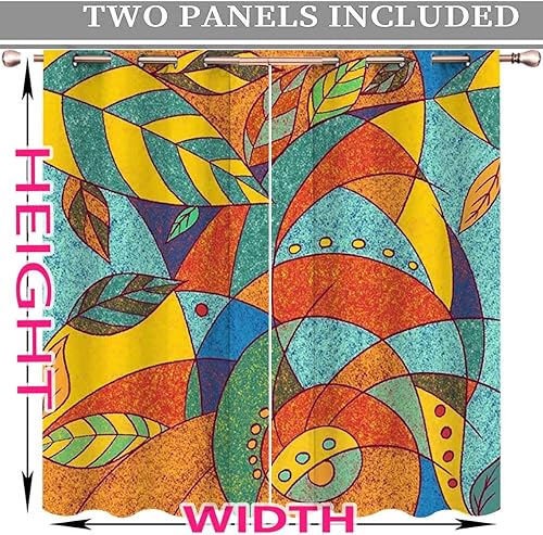 Miniatura 8 de Cortinas educativas para habitaciones, cortinas de privacidad para Ventanas de Cuarto 85 pulgadas de ancho por 85 pulgadas de alto