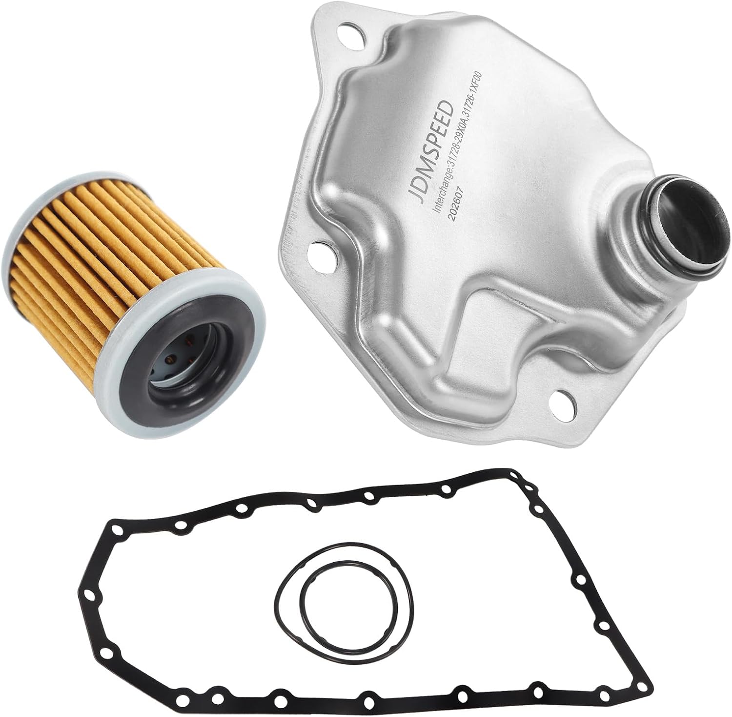 JDMSPEED JF016E JF017E Automatic Transmission Filter Oil Pan Gasket Kit | Compatible with Nissan/Altima/Murano/Maxima/Pathfinder 2013-2016 for Infiniti JX35 QX60 2013-2017 Replaces#31728-29X0A B-462