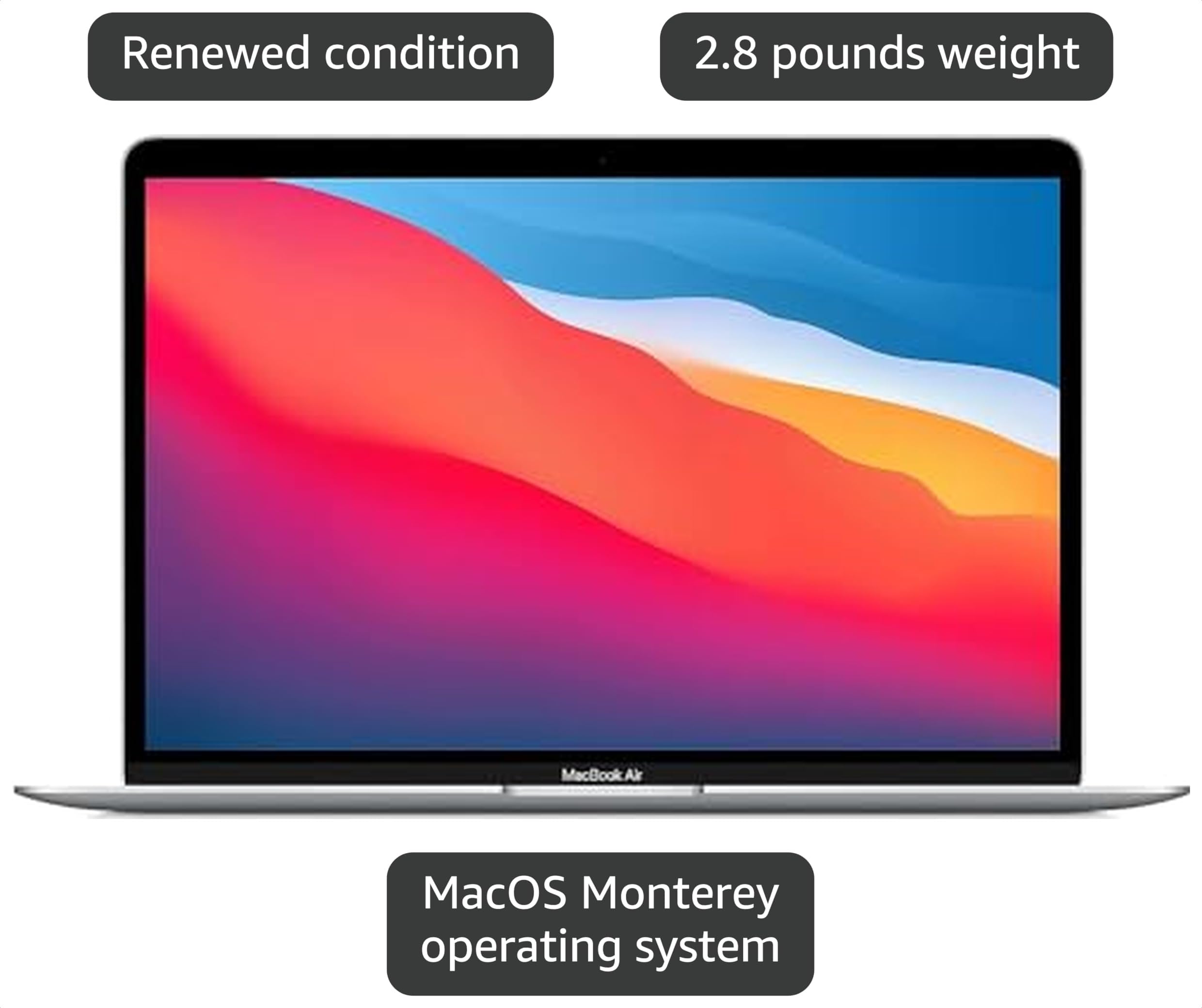 Amazon.com: Apple MacBook Air with Apple M1 Chip, 13.3 inch, 16GB