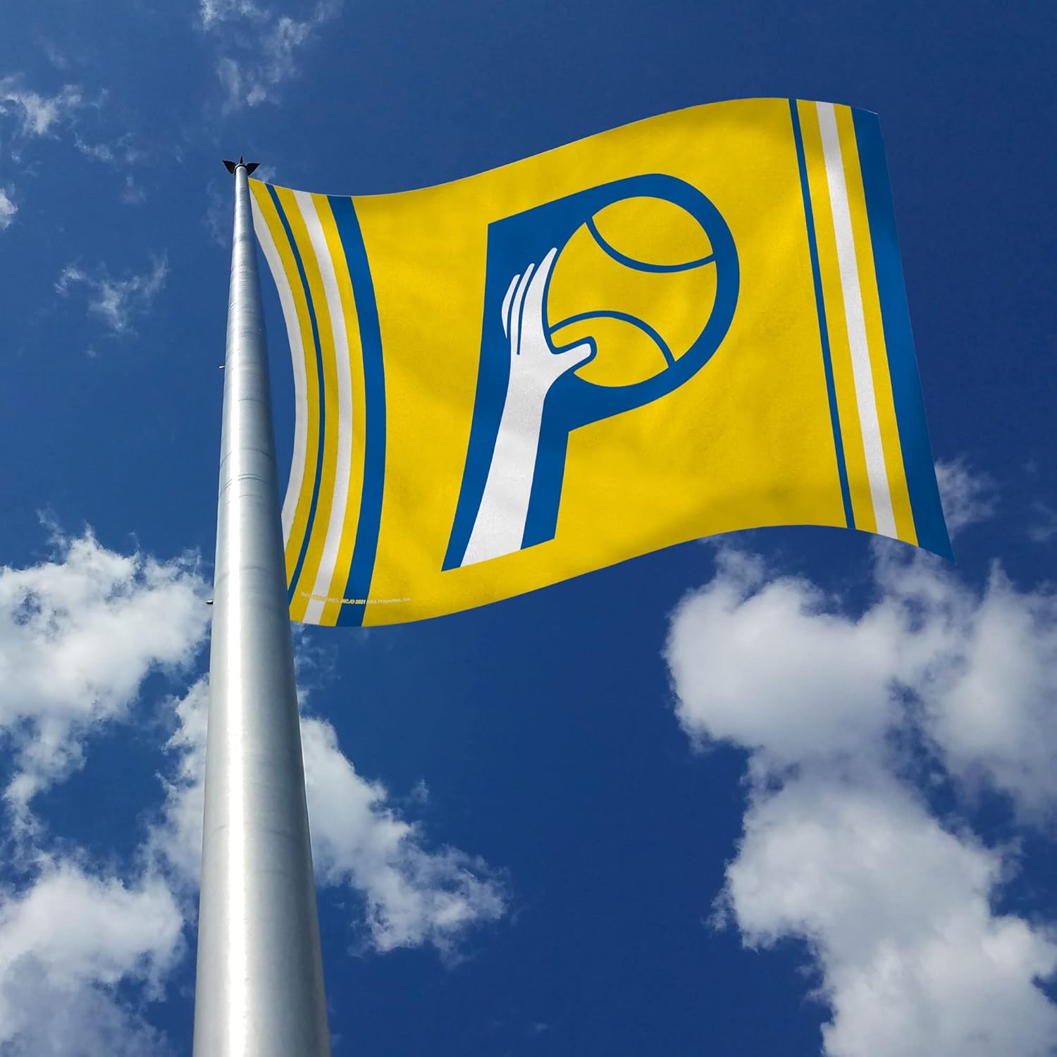 Rico Industries NBA Indiana Pacers Retro 3' x 5' Banner Flag 3' x 5' Banner Flag Single Sided - Indoor or Outdoor - Home Décor