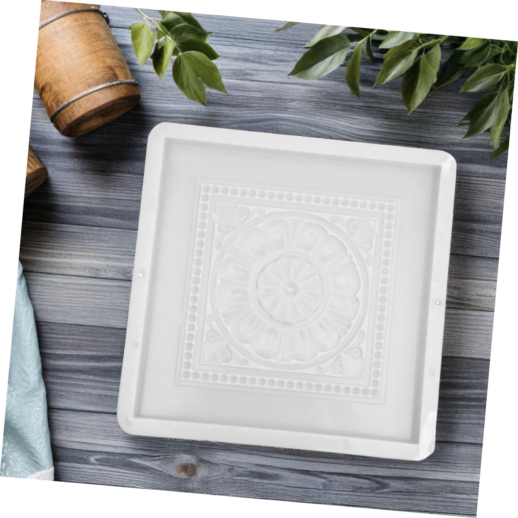 Molde de Plástico Reutilizable para Adoquines de Hormigón Diseño Antiguo para Pavimento en Parques y Patios Estilo Chino, Forma Rápida y Fácil de Desmoldar