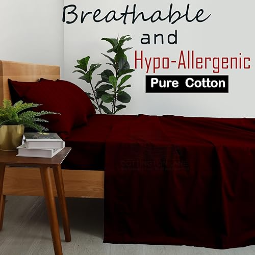 Miniatura 10 de Juego de sábanas divididas California King para camas ajustables, sábanas 100% algodón, juego de sábanas divididas de 5 piezas, sábanas divididas