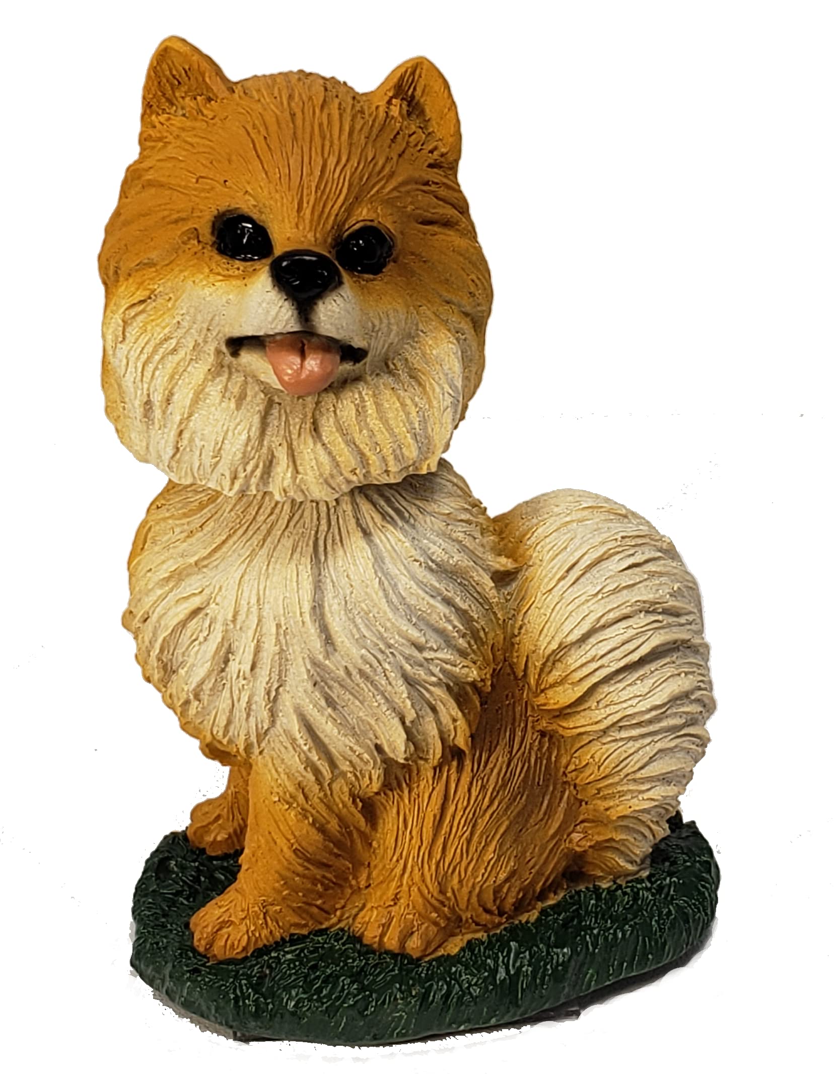 Animal Den Pomeranian Dog Bobblehead Figure Statue for Car Dashboard Red