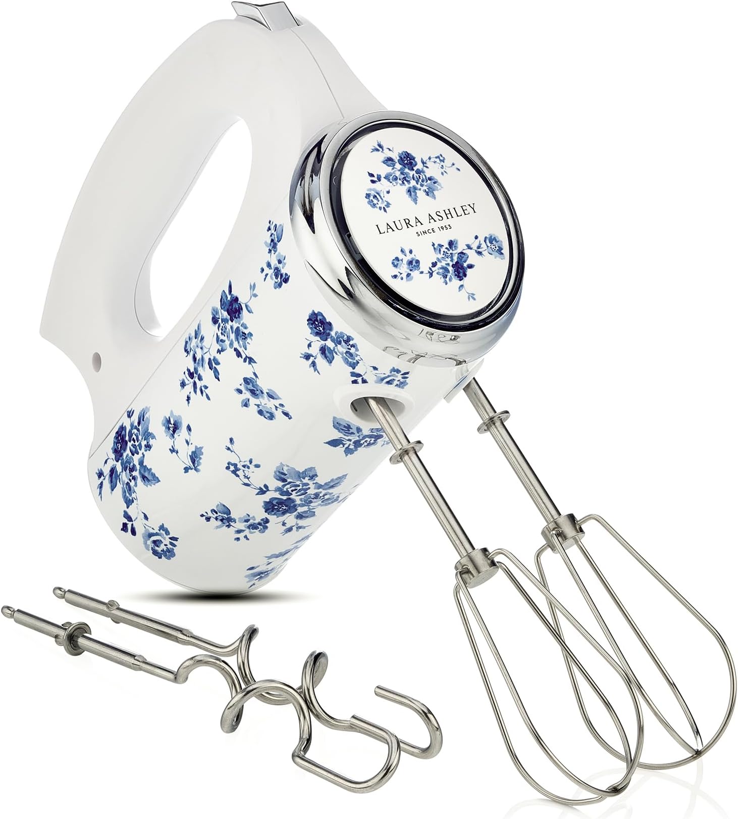 Laura Ashley 300W Electric Hand Mixer. Electric Whisk for Baking with 5