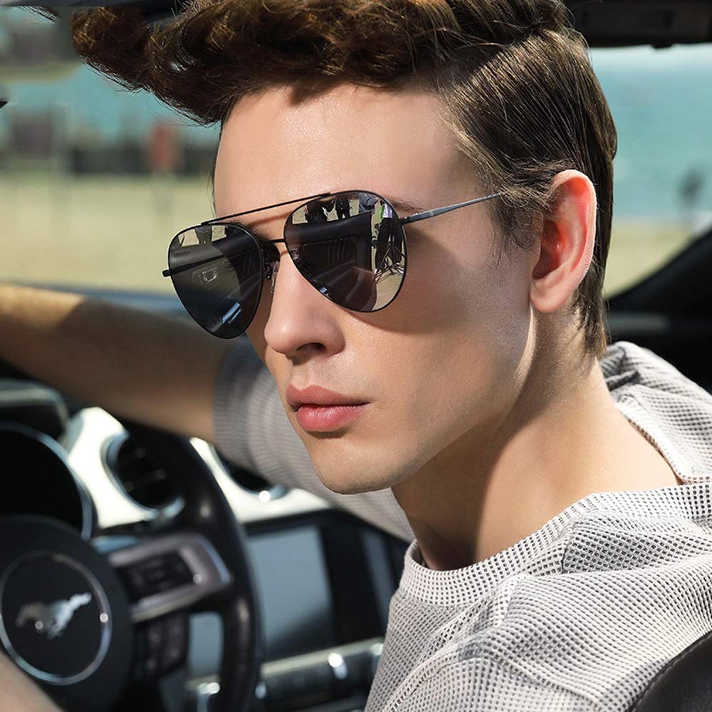 Polarisierte Sonnenbrillen Für Frauen, UV-Fahrer Fahren Sonnenbrillen Outdoor Sports Sonnenbrillen Für Männer (Farbe : Blau)