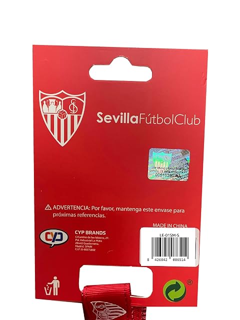 Foto 3 de 3 de Sevilla Fútbol Club - Correa para Perro, Talla S-M, Producto Oficial, Poliester, Color Rojo (CyP Brands)