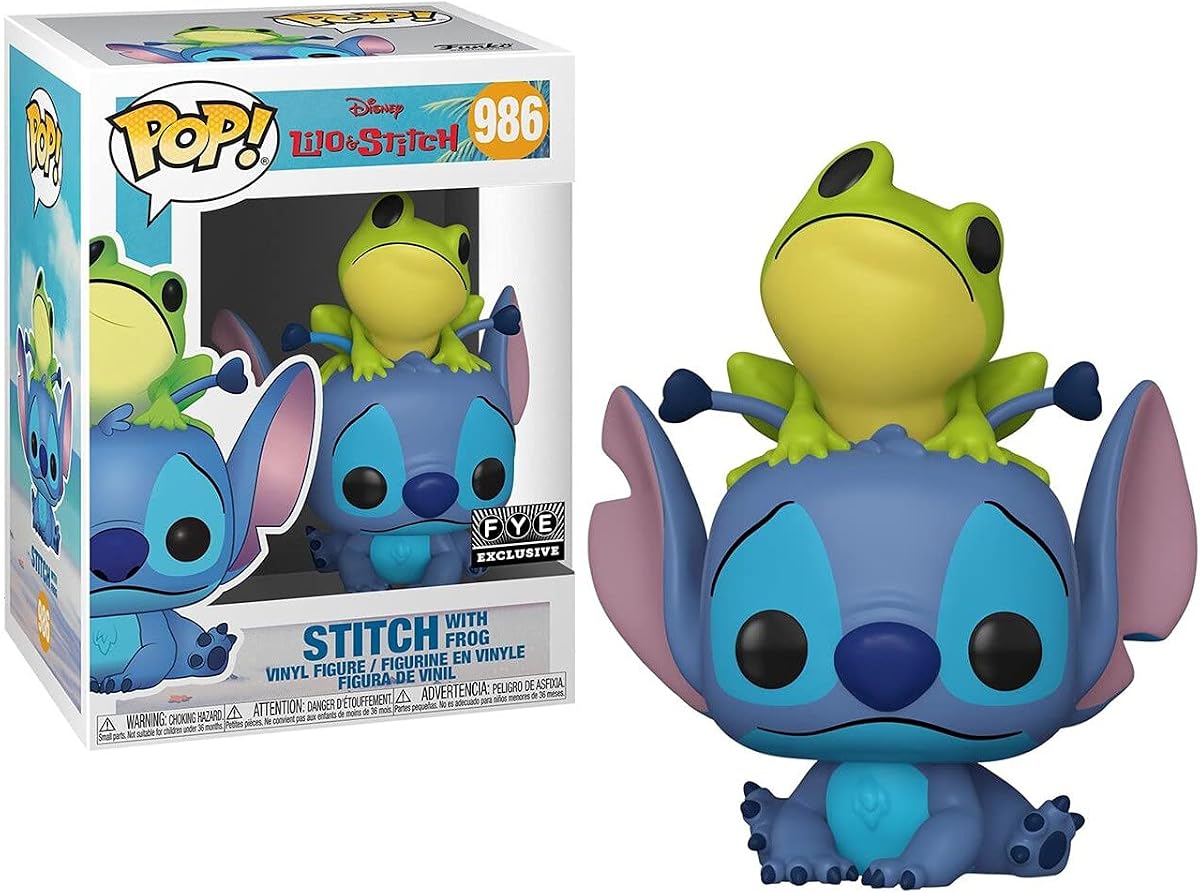 Funko pop Lilo and Stitch Stitch with Frog