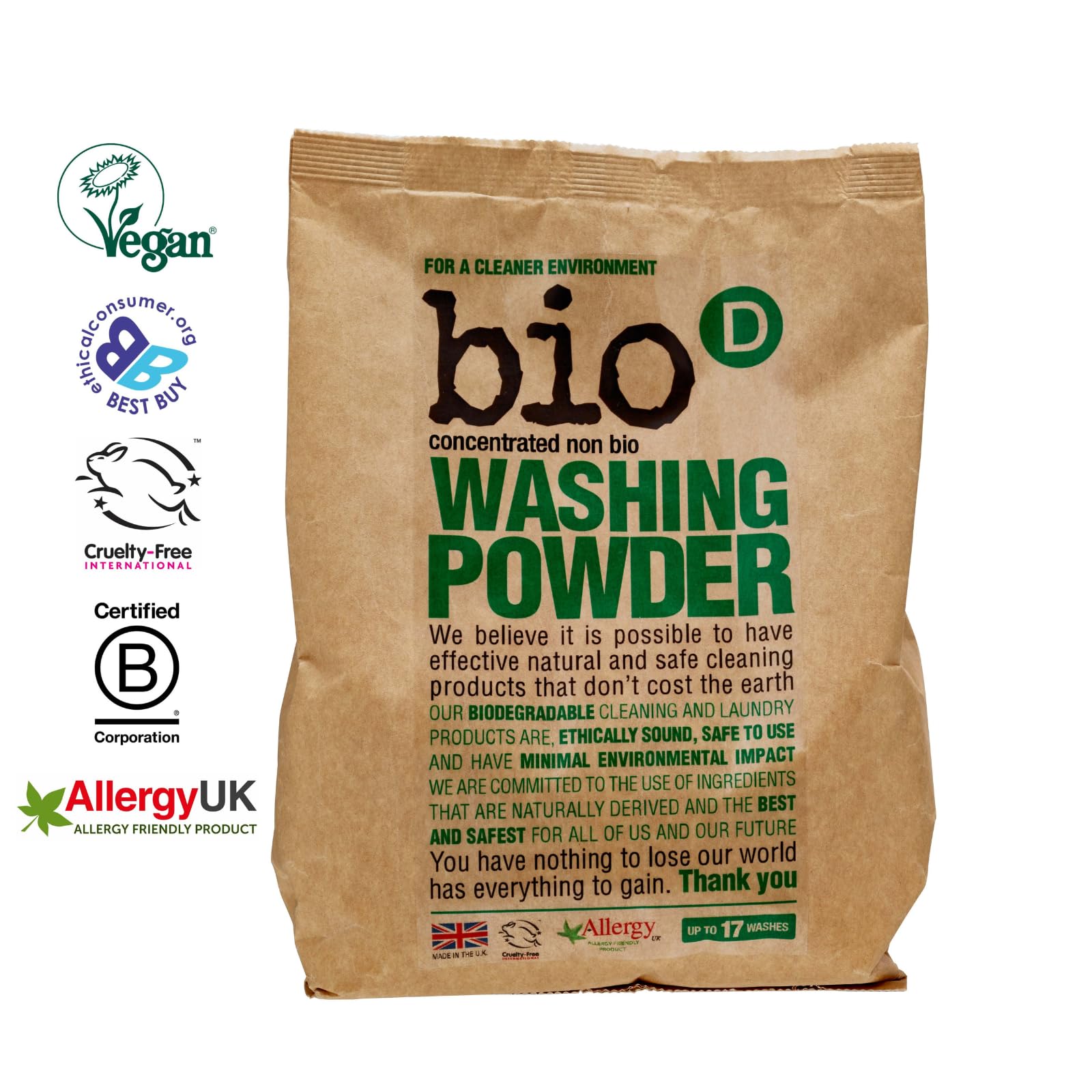 bio-d detersivo in polvere 2000 g