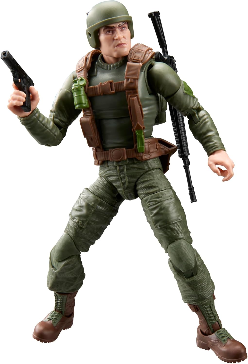 G.I. Joe Classified Series Retro Cardback Robert Grunt Graves, Collectible 6 Inch Action Figure Set with 7 Accessories