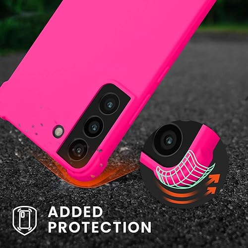 Vista 9 de KIOMY Funda transparente para Samsung Galaxy S22 5G a prueba de golpes con bolsas de aire, esquinas de diseño híbrido, parte trasera de Magnético