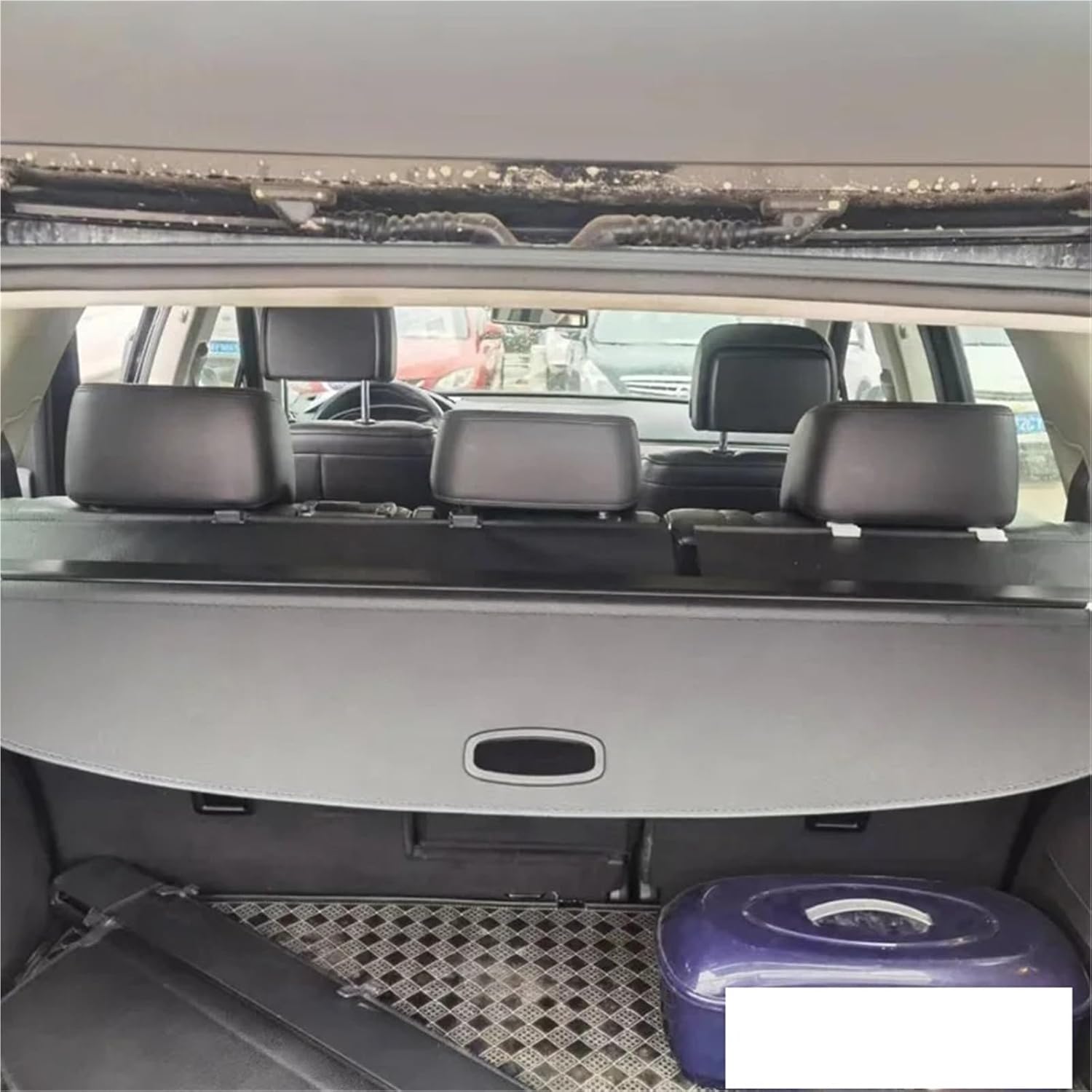 Theft Roller Retractable Tonneau Bed Cargo Cover Parcel Shelf Compatible with Touareg 2011-2018