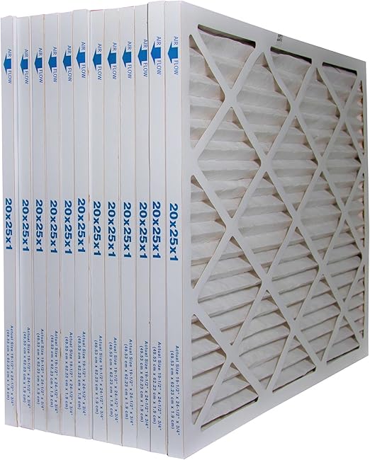 20x25x1 Furnace Filter MERV 8 Pleated Filters. Manufactured in Canada
