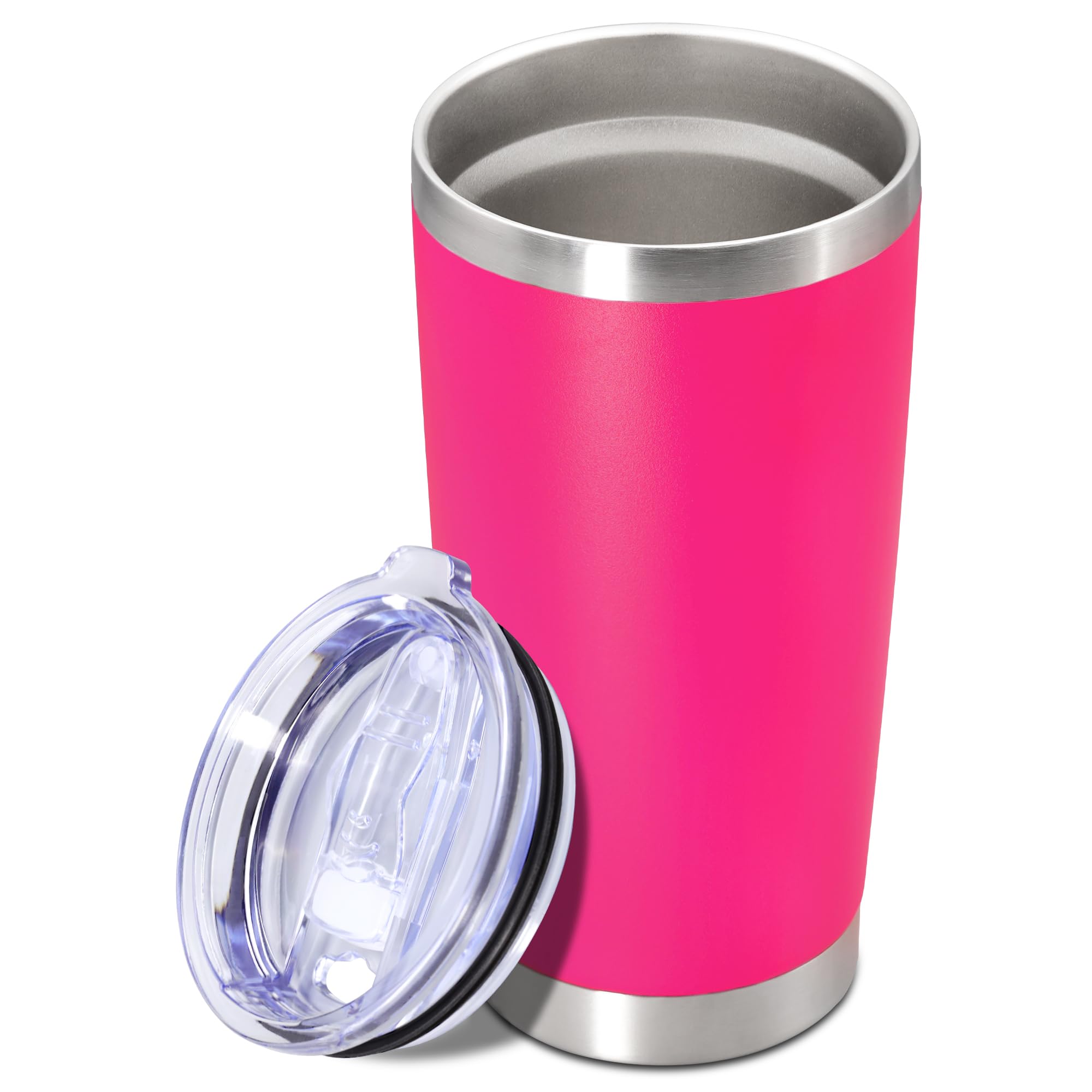 20oz Tumbler Insulated Tumblers Vacuum Coffee Mug with Lid Hot Pink 1Pack
