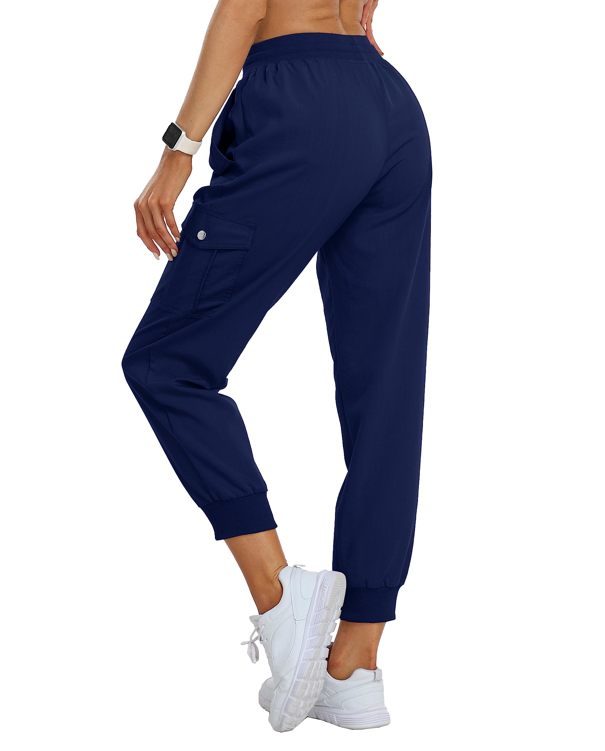 Pantaloni Trekking Donna Estate Cargo Escursionismo Jogging Pantaloni Moto Stretch Leggeri Asciugatura Rapida Casual Pants con Tasca