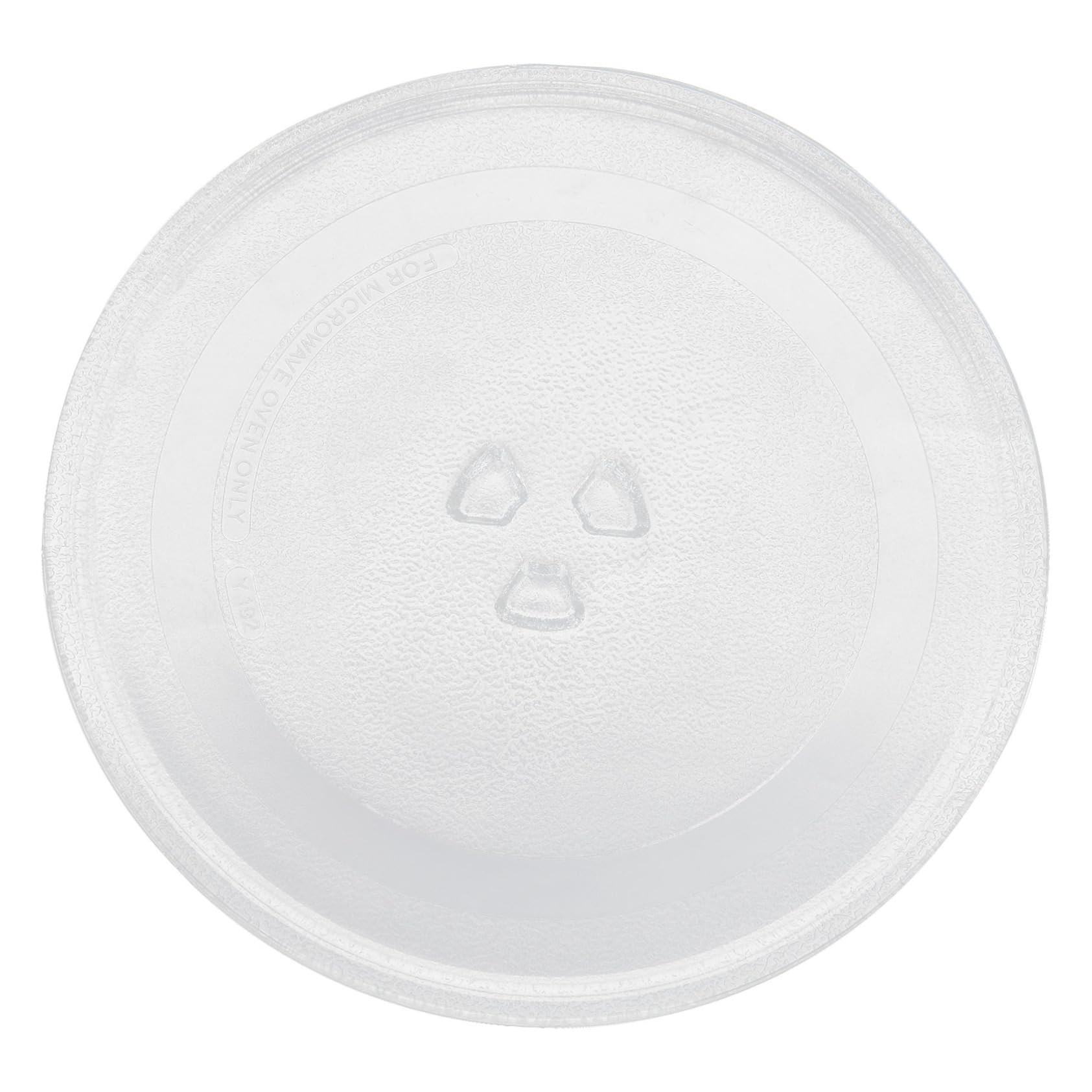 Plateau tournant en verre blanc pour four micro-ondes plaque de remplacement robuste UKCOCO