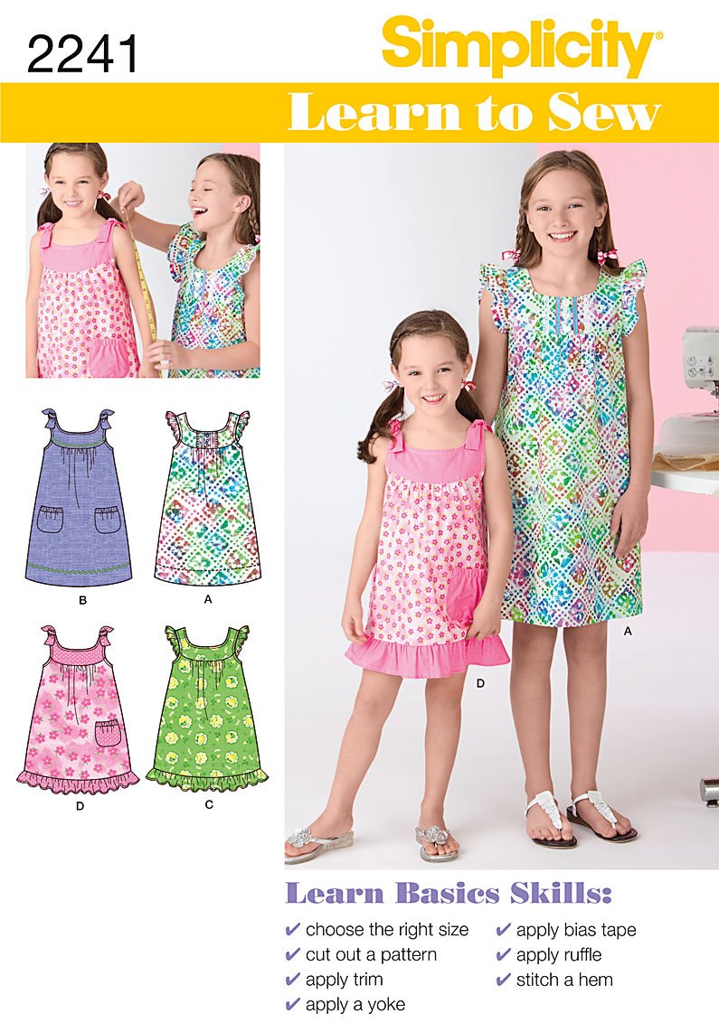 Simplicity Sewing Pattern, Paper, 3-4-5-6, Size HH