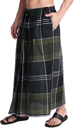 Gowri Tex Elastic Premium Cotton Lungis Pack Of 1