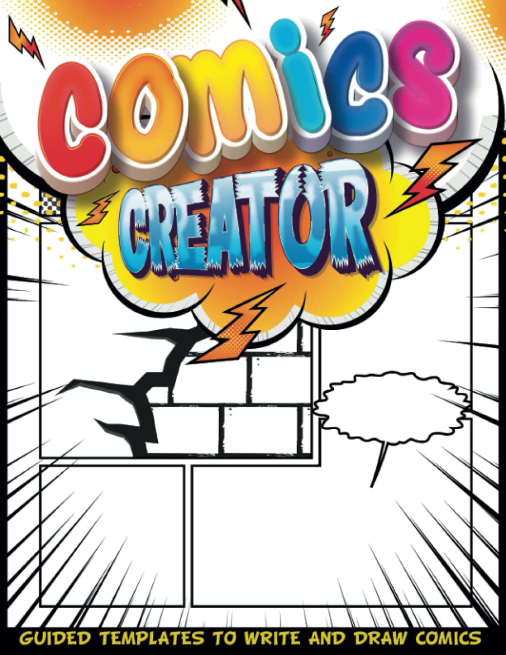 Make Your Comic: Comic Book Layout Pages | Pre K Educational Activities Set With Creative Writing And Drawing Layouts