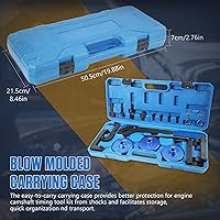 Vista 8 de CMTOOL Kit de herramientas de bloqueo de alineación del árbol de levas del motor compatible con VW Audi 2.0 2.8 3.0T 3.2 4.2 5.2 motor A4 A6 A6L A8