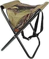 Vista 4 de BRUBAKER Silla plegable al aire libre - Silla de camping compacta y cómoda con bolsa. Construcción duradera, correa de transporte ajustable