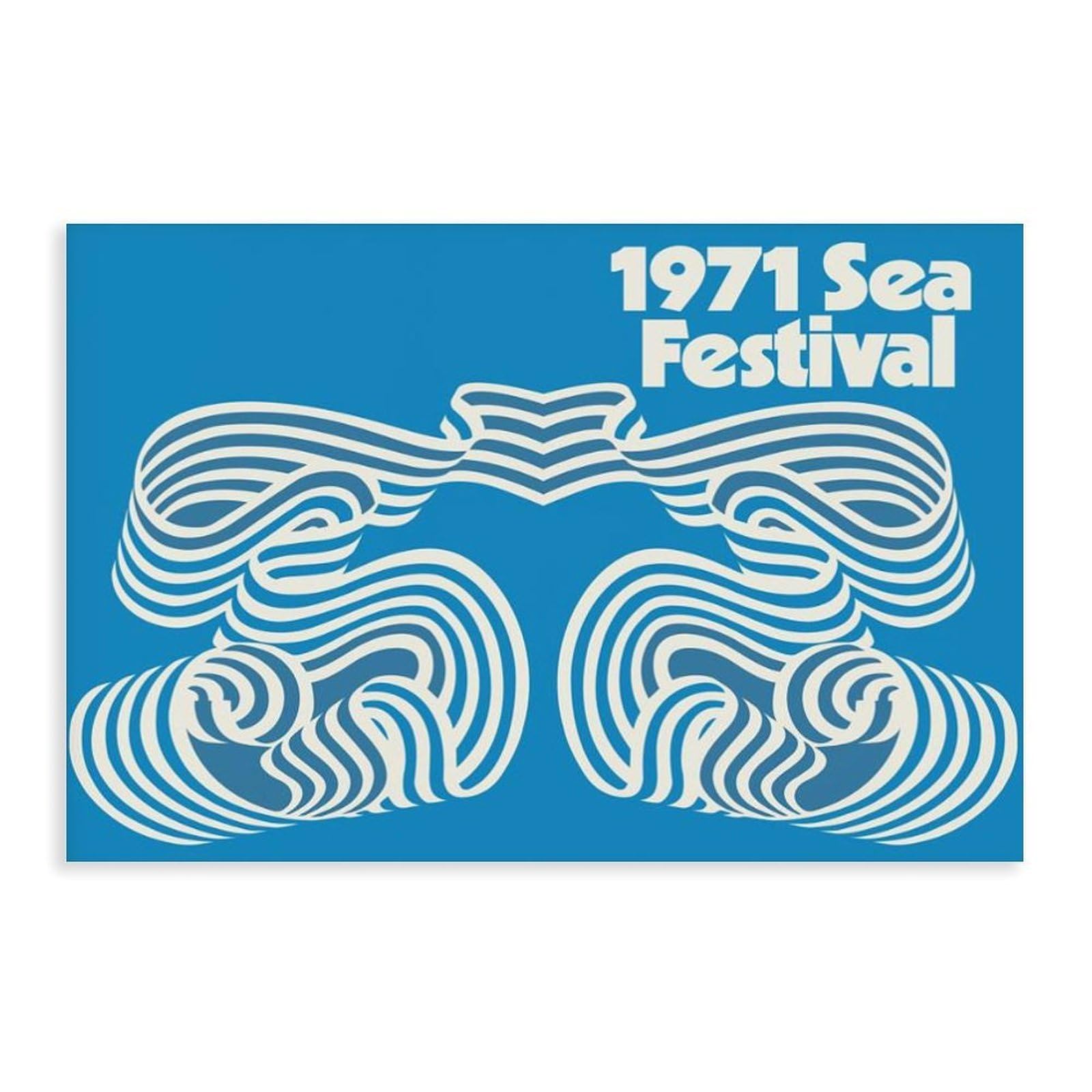 GJtyRFH 1972 SEA FESTIVAL Surf Board Big Sur Venice Beach Boys California Canvas Art Wall Decor Posters Home Bar Restaurant Garage Cafe Logo Gift 16" L X 24" W