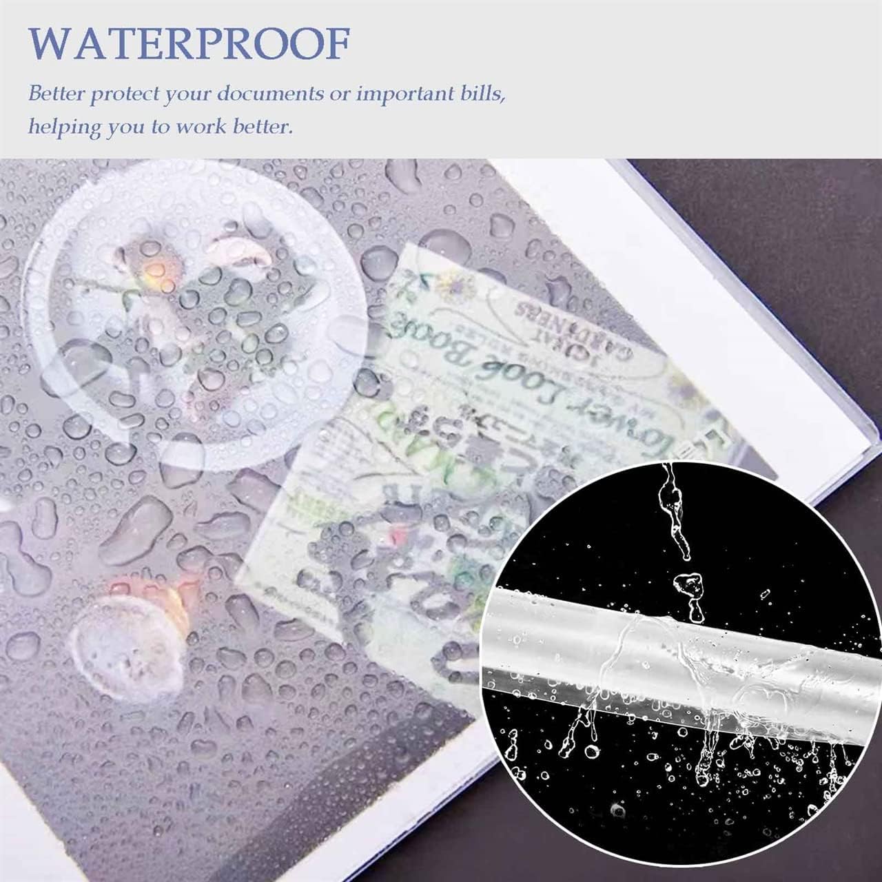 Transparente A4-Dokumententasche, Aufbewahrungsbox, Knopf-Organizer, Blumen-Plastikbehälter für Papiere, Schreibwaren, 5 Stück