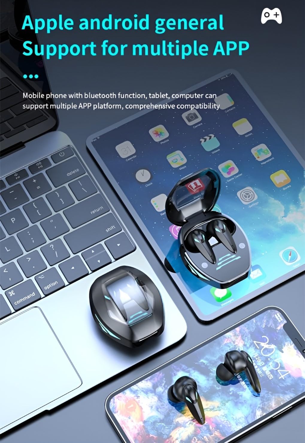 VEROX TG09 Earbuds with Multiple Devices