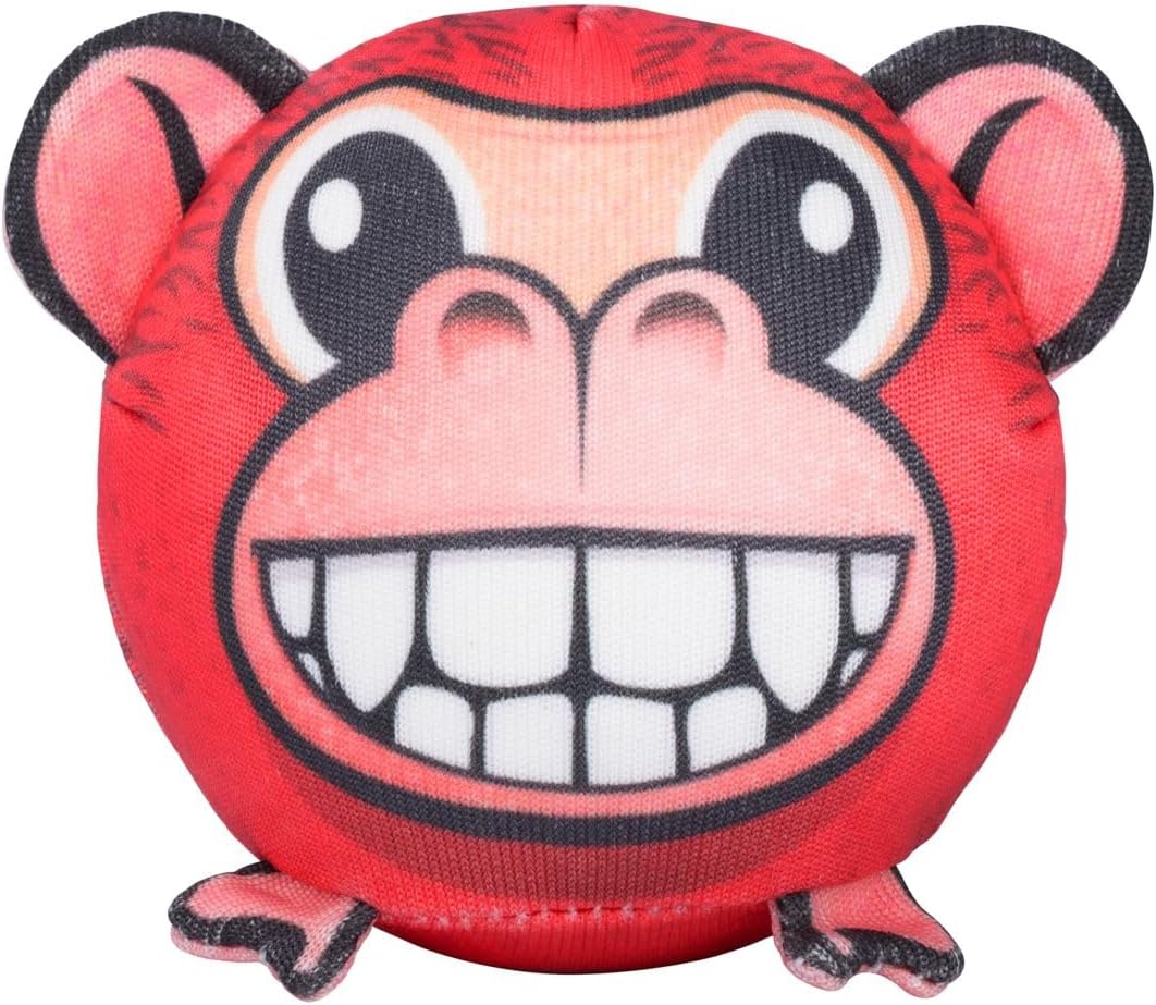 Red Dingo Durable Ball Toy Monkey 10 cm