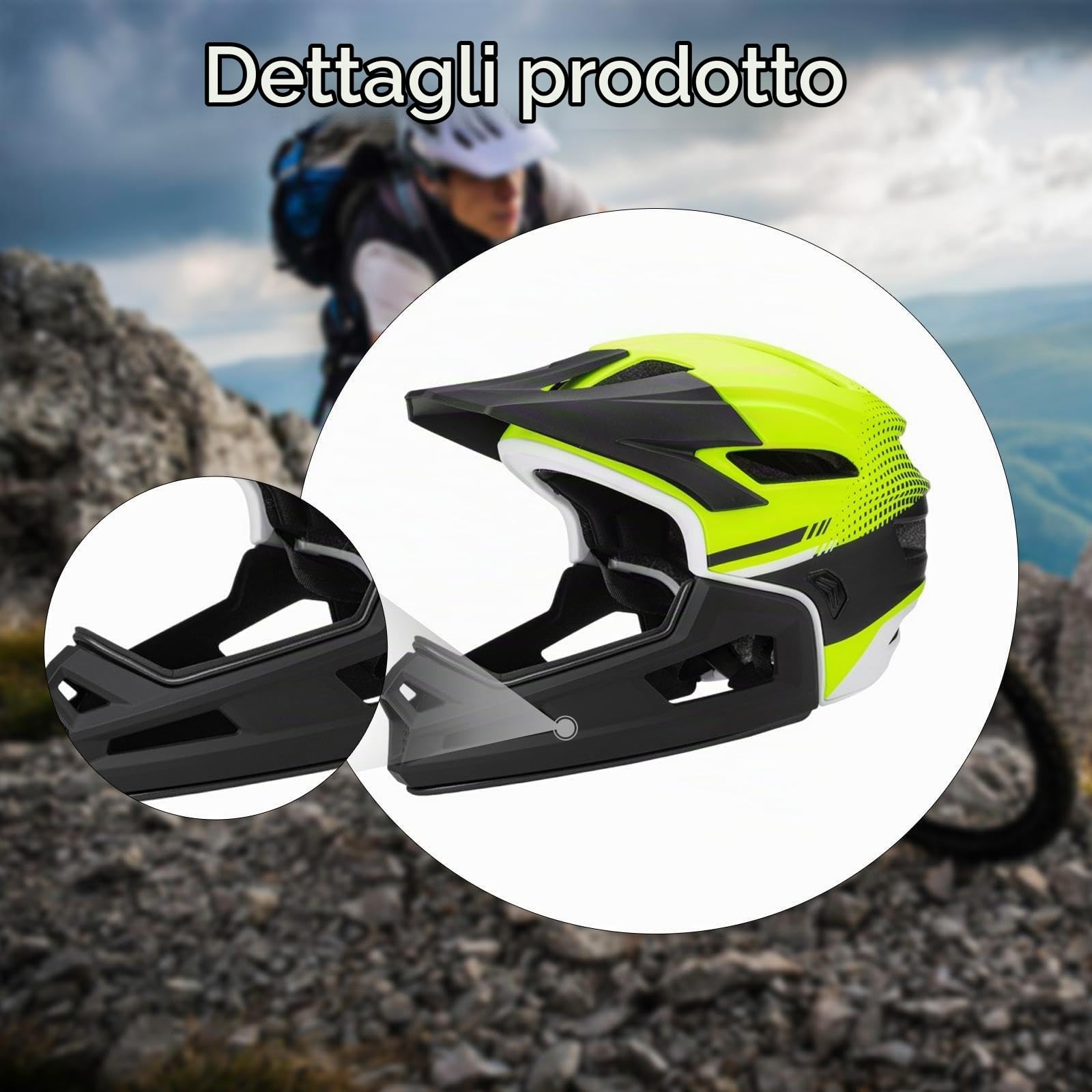 Casco Integrale da Bici da Uomo E da Donna, Progettato per Durante Lo Sport