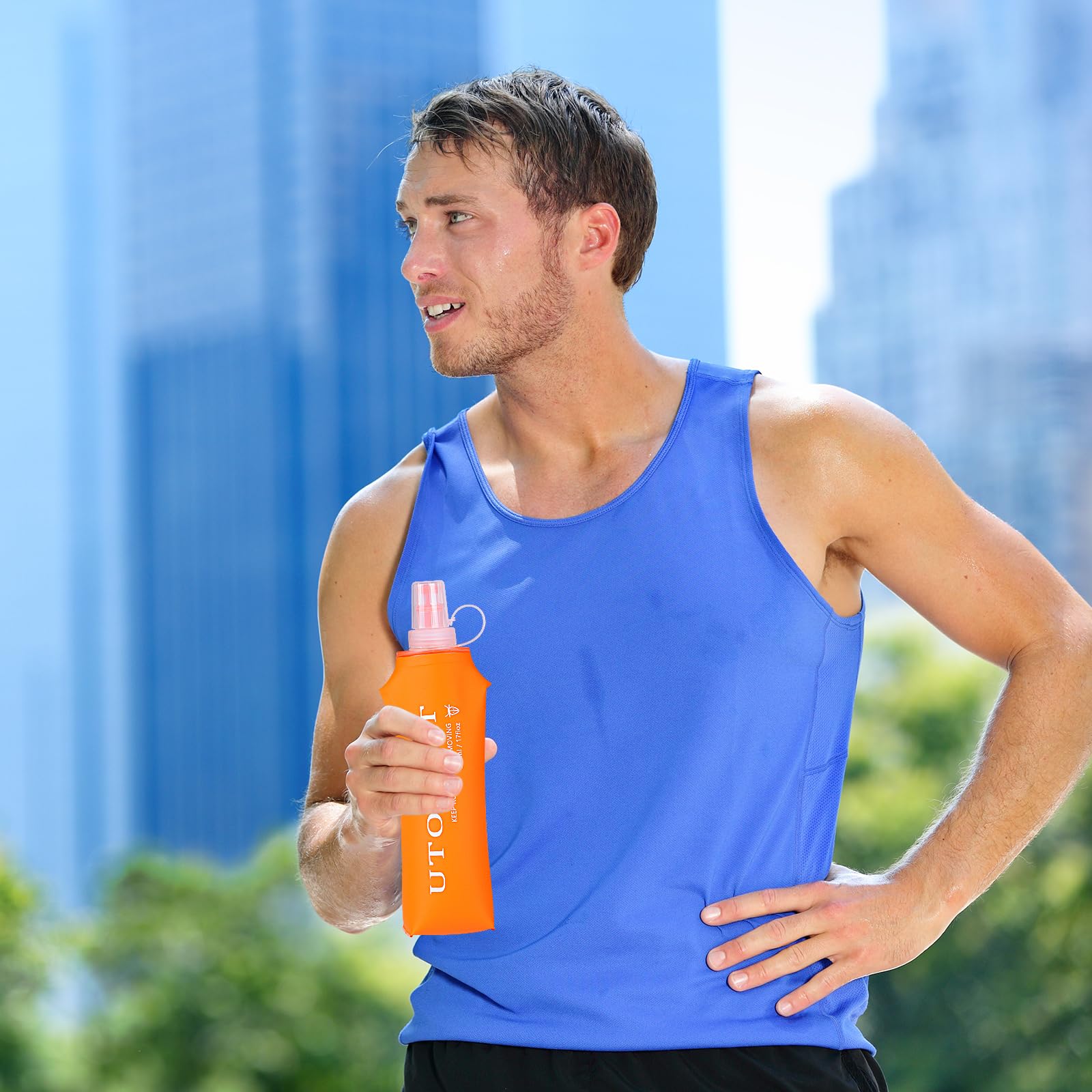 UTOBEST Soft Flask – Faltbare Laufwasserflasche 250 Ml Für Outdoor-Sport