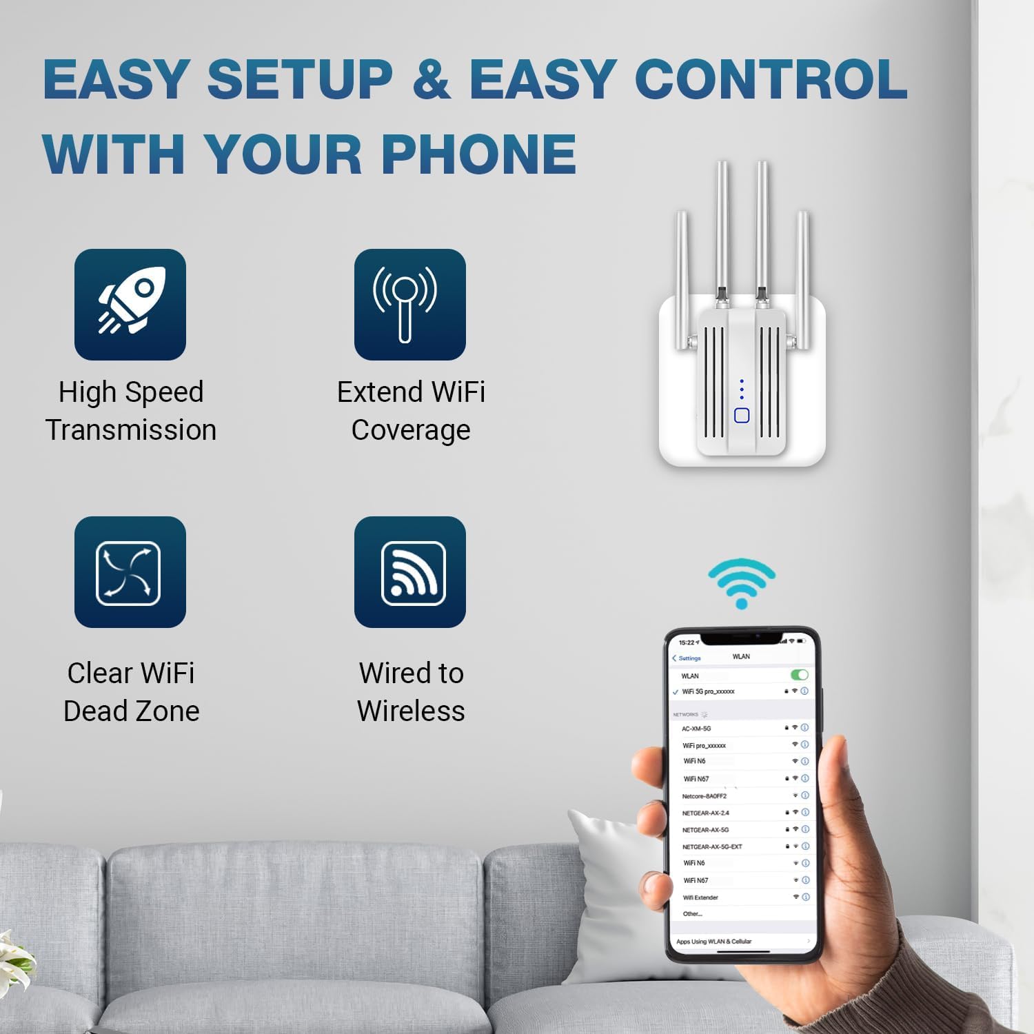Trenzu WiFi Range Extender - Boost Your Signal! -3 Trenzu WiFi Range Extender - Boost Your Signal! -3