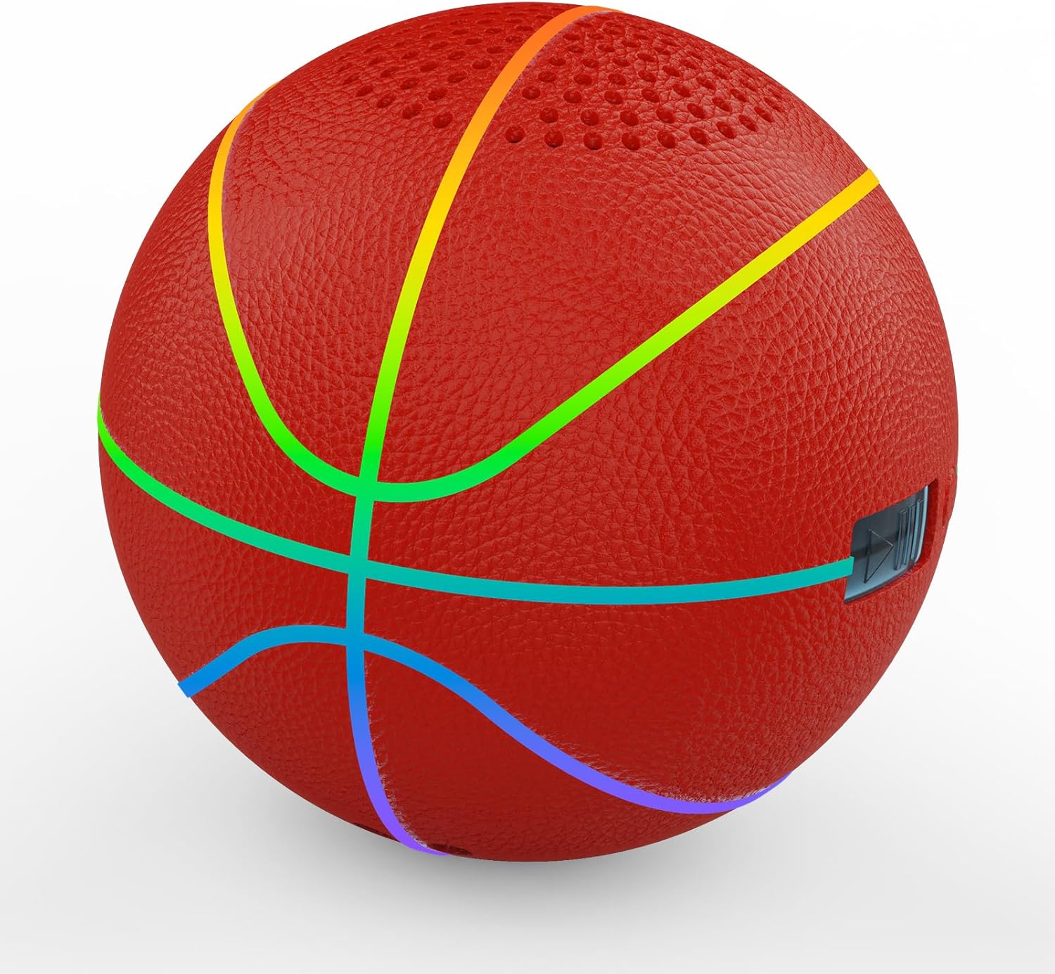Portable Bluetooth Speaker with LED Lights & Dynamic Bass - Wireless Basketball Speaker for Sports Fans, 8H Playtime, Beat Sync Light Show, IPX4 Splashproof - Ideal Gift for Kids, Teens, Adults - Image 1 of 7